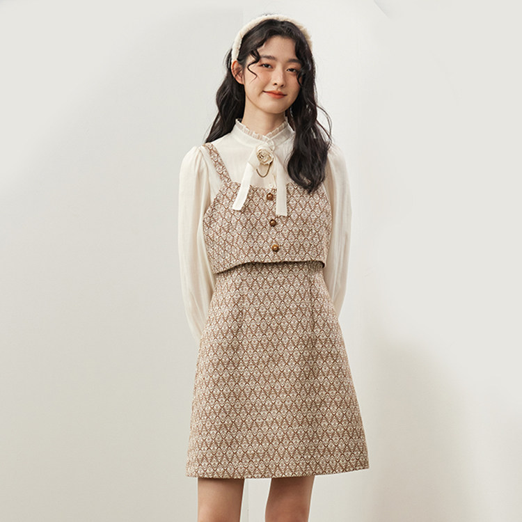 pit 女士复古优雅连衣裙101B410166