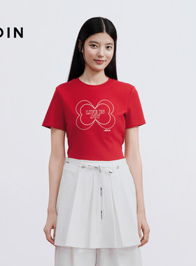 乐町女士时尚休闲短袖T恤C2CNG2124