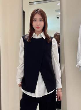 TKY SHOP 女士简约时尚马夹10H1JA08D125