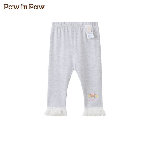 【商场同款】PawinPaw卡通小熊童装26年春夏季款女宝宝打底裤PBTMG1282K