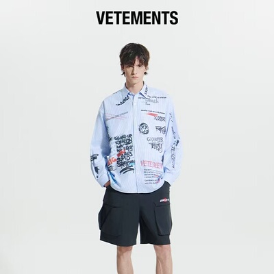 VETEMENTS2025春款长袖衬衫35130001