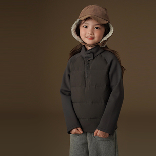 哈齿童装儿童薄款羽绒服简约羽绒校服内搭男童女童