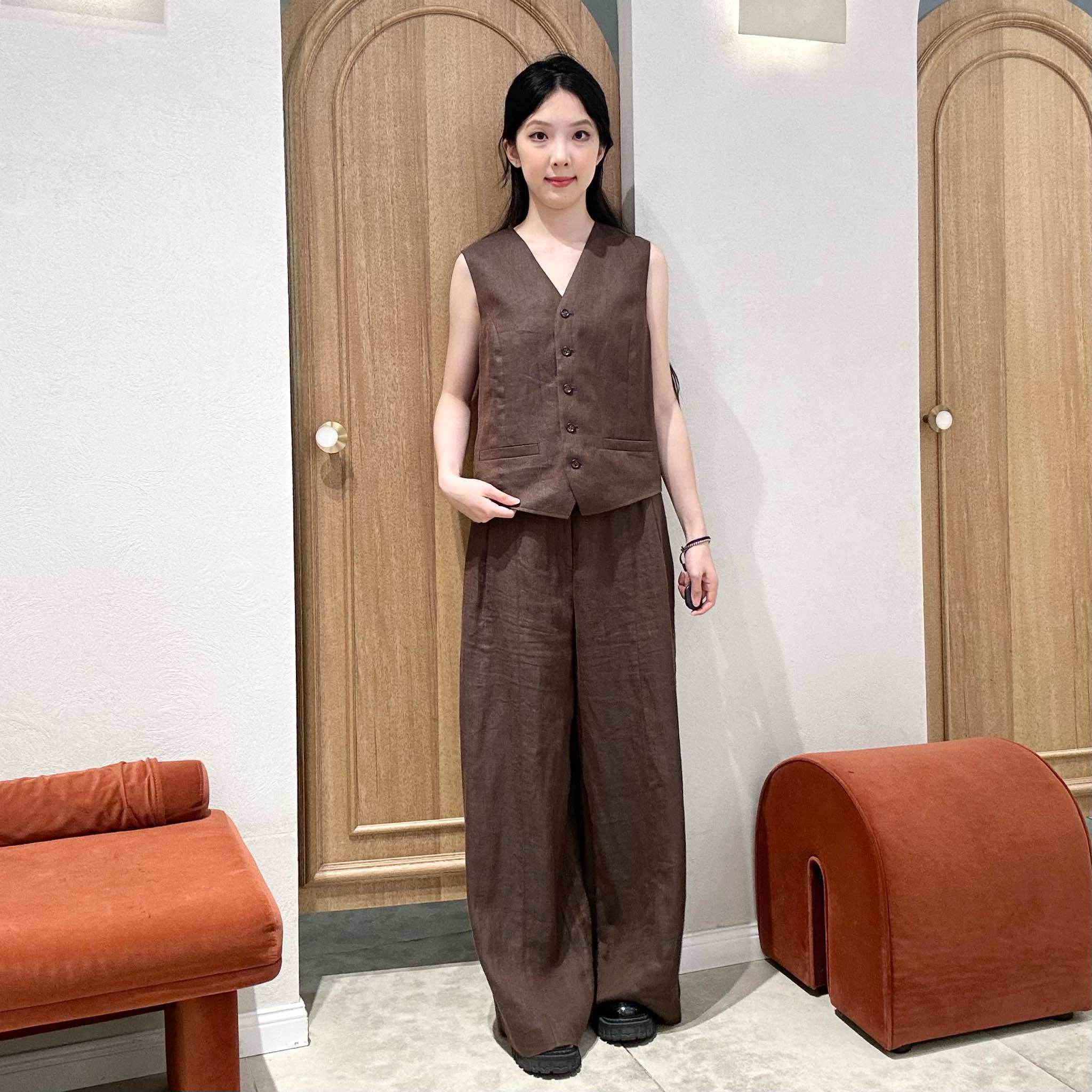 伊芙丽女士简约休闲裤子1G7651482