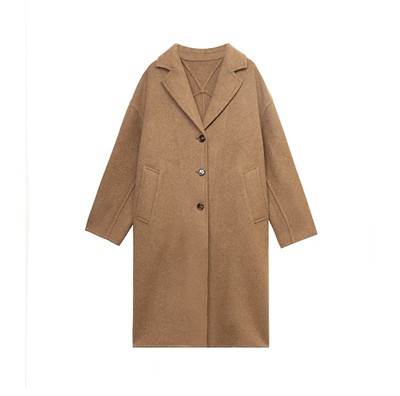 COCOCOZI 双面呢驼绒羊毛长大衣外套234CO056D