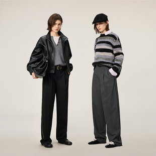 显瘦25冬 OCHIRLY欧时力 哈伦萝卜裤 长裤 四面弹精纺西装