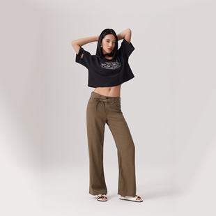 0017 A8701 Levi s李维斯25年春夏女士宽松直筒牛仔裤