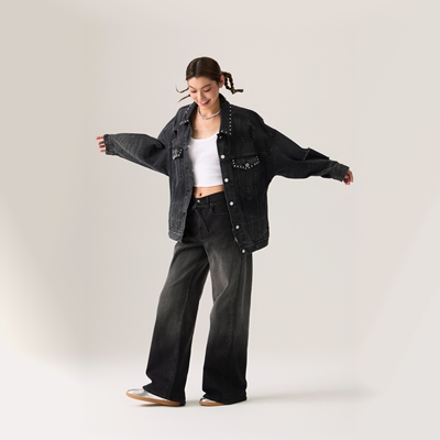 Levi's李维斯25年春季女士宽松直筒XL STRAIGHTE牛仔裤A8701-0025