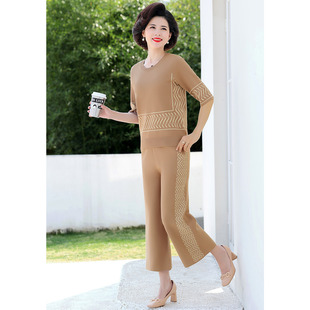 秋款 套装 上新 中老年女式 P318204454122 D2M妈妈装