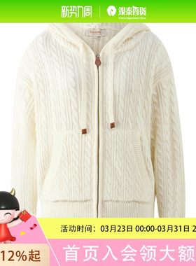 ELAND连帽拉链含羊毛开衫(CARDIGAN)(CK)EECKF8TH02