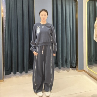 落日花园261MK0079 子 谜底女士时尚 休闲裤