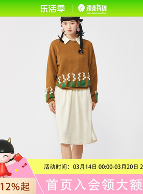 GS2700352古木夕羊GMXY 圆领绣花毛衣