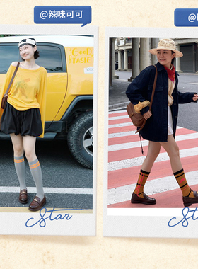 天美意玩具总动员联名平底常青藤乐福鞋软底小皮鞋女厚底单鞋CXC39