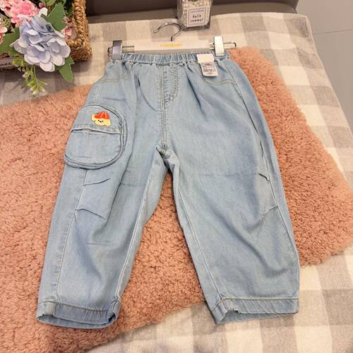 巴拉巴拉男女童简约时尚牛仔长裤200225108101