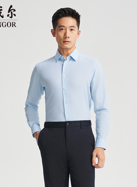 雅戈尔男士 休闲长袖衬衫YLDP110786IFA