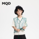 MQD男童夏季 国潮水墨印花休闲马甲外套135240802