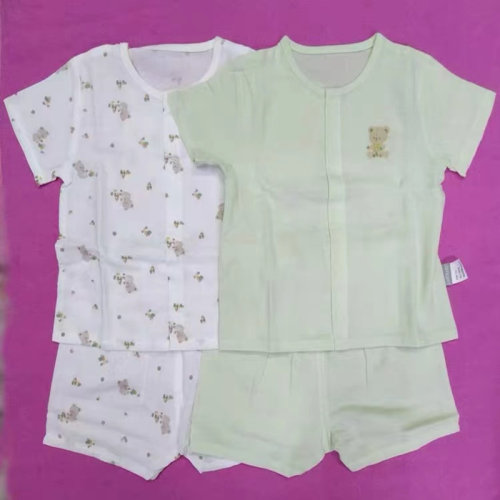 LABI BABY 拉比积木小熊短袖全开服套装2套装LSBA100104