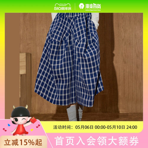 coolhut2025秋季女式时尚格子休闲裤宽松休闲裤