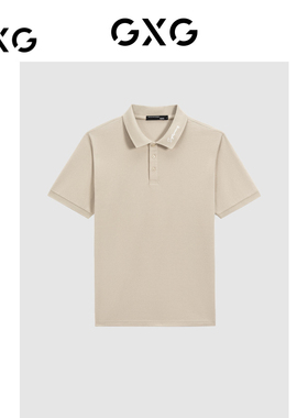GXG男装 双色休闲刺绣短袖POLO衫 G24D242220