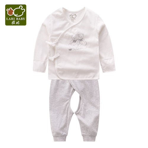 LABI BABY/拉比/童真后弧斜衿服套装LQGAB10103