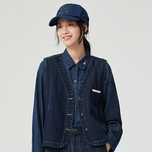 古木夕羊女士简约时尚牛仔衬衫GS510083007