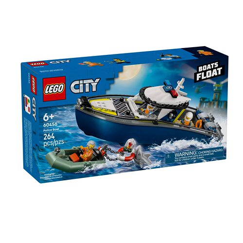 【凯知乐】LEGO/乐高警巡逻艇大追击LEGC60456