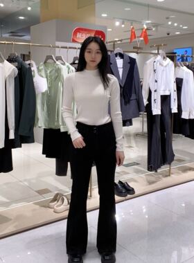 3COLOUR 女士时尚简约牛仔长裤S23410225KN0