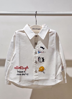 allo&lugh阿路和如春季童时尚长袖衬衫ABEB1SH01E