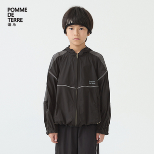 POMME/蓬马夹克AP2611600 凉感抗菌25春装男女童江南布衣大童