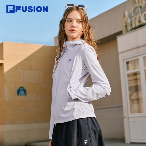 凉感衣|FILA FUSION斐乐官方外套女2026夏修身女装T11W627702F