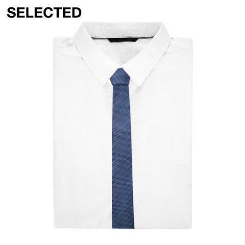 SELECTED思莱德新含桑蚕丝提花帅气男领带A42121T005