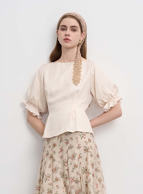 sdeer圣迪奥女短袖衬衫S252Z3212