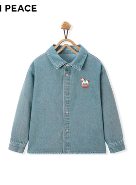 MINIPEACE太平鸟童装男童休闲牛仔衬衫上衣