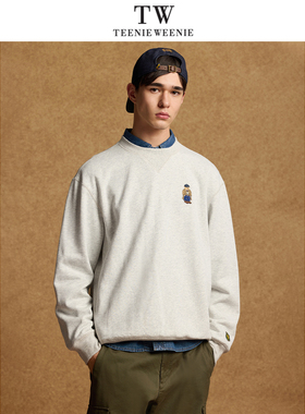 TeenieWeenie2024秋休闲刺绣圆领卫衣TNMW244903K