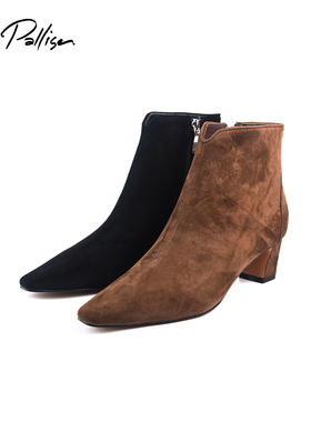 InesPalliser英畔小方跟圆头女短靴P0PD09581