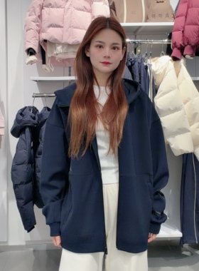 背靠背男简约休闲针织开身帽衫K0G12MK41