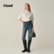 新款 Eland衣恋牛仔裤 2025冬季 休闲棉质保暖直筒裤 女基础款