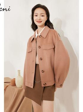 伊芙丽短款学院风毛呢外套1DA170062