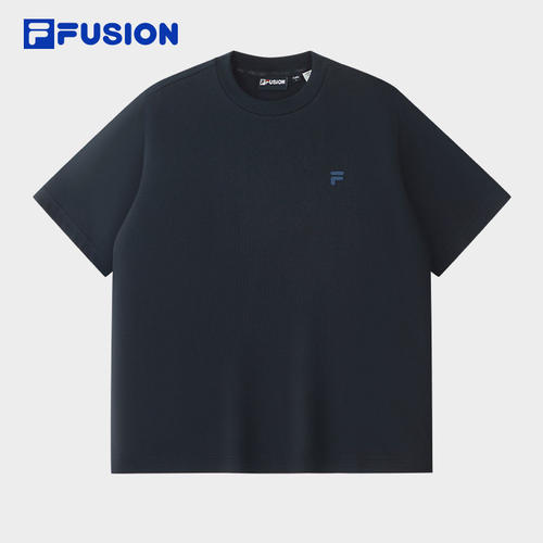 FILA FUSION 斐乐潮牌男子短袖上衣2026夏季休闲印花宽松T恤T11M621103F