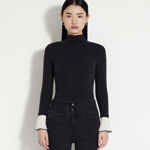 IDPAN女士简约套头毛衫2E4M38001