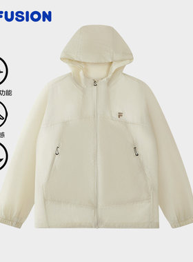 FILA FUSION斐乐潮牌男子梭织外套2026夏季轻质凉感衣T11M627701F