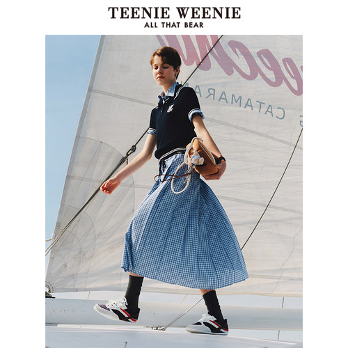 TeenieWeenie小熊女装毛衣 通勤学院POLO衫TTKW252402W