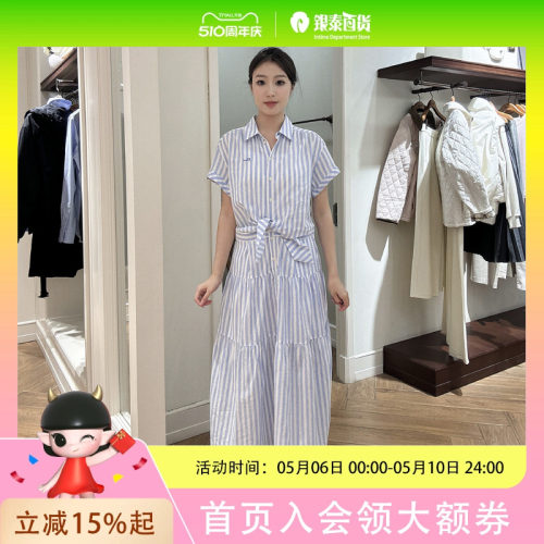 E·Land女士时尚休闲梭织连衣裙(WOVEN ONE-PIECE)(OW)EEOWG24E03