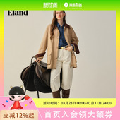 子2025秋季 Eland衣恋牛仔裤 宽松长裤 直筒裤 女时尚