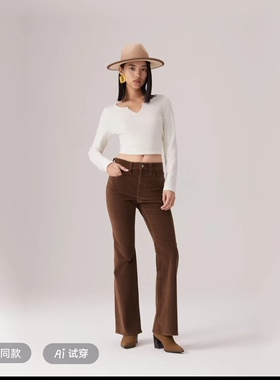 Levi’s李维斯女士726灯芯绒微喇裤A3410-0125