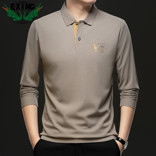 【精致刺绣】EXING男士春秋时尚休闲POLO衫
