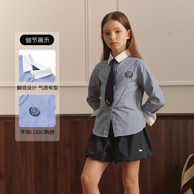 eland kids衣恋童装女童衬衫EKYSE4T26D