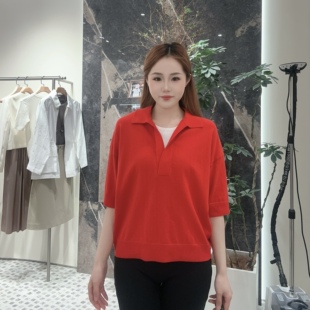 GNZBJ26032A 针织衫 OVV女士简约时尚 短袖