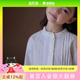 女童白衬衫 文艺花边衬衫 亲肤全棉上衣中大童 春秋儿童法式 哈齿童装