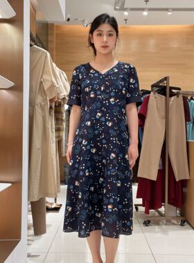 FEIZI菲姿女士优雅时尚连衣裙F4B459