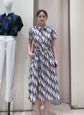 玖姿JZ女士复古文艺连衣裙JLFX50027